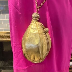Chic Gold Wristlet Clutch